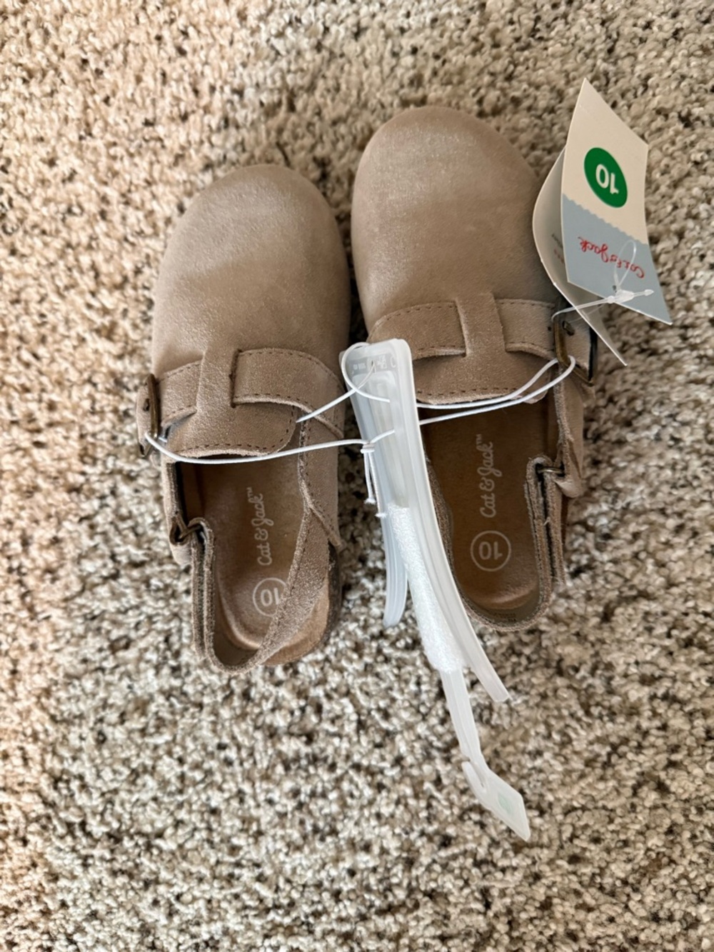 Girls Cat & Jack Clogs with Velcro back - brand new, never worn, size 10T.